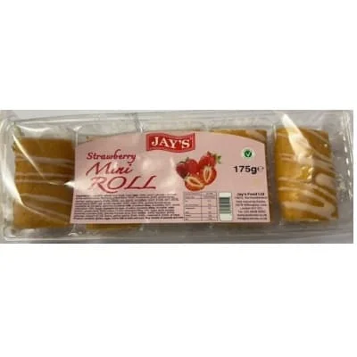 Jay's Strawberry Mini Roll 175g