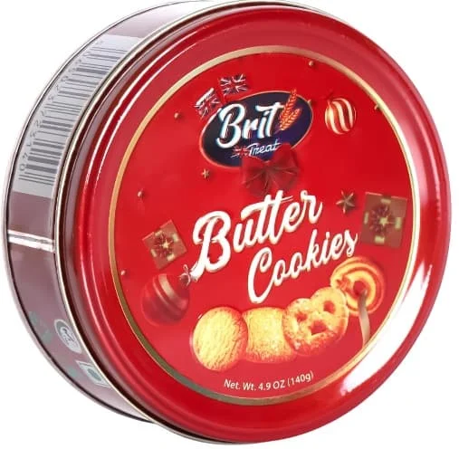 Brit Treat Butter Red Tin Cookies 24 x 140g