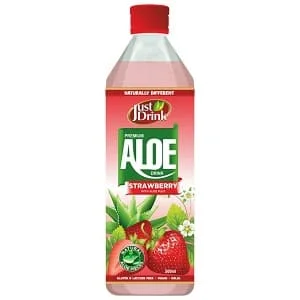 Just Drink Strawberry Aloe 12 x 500ml