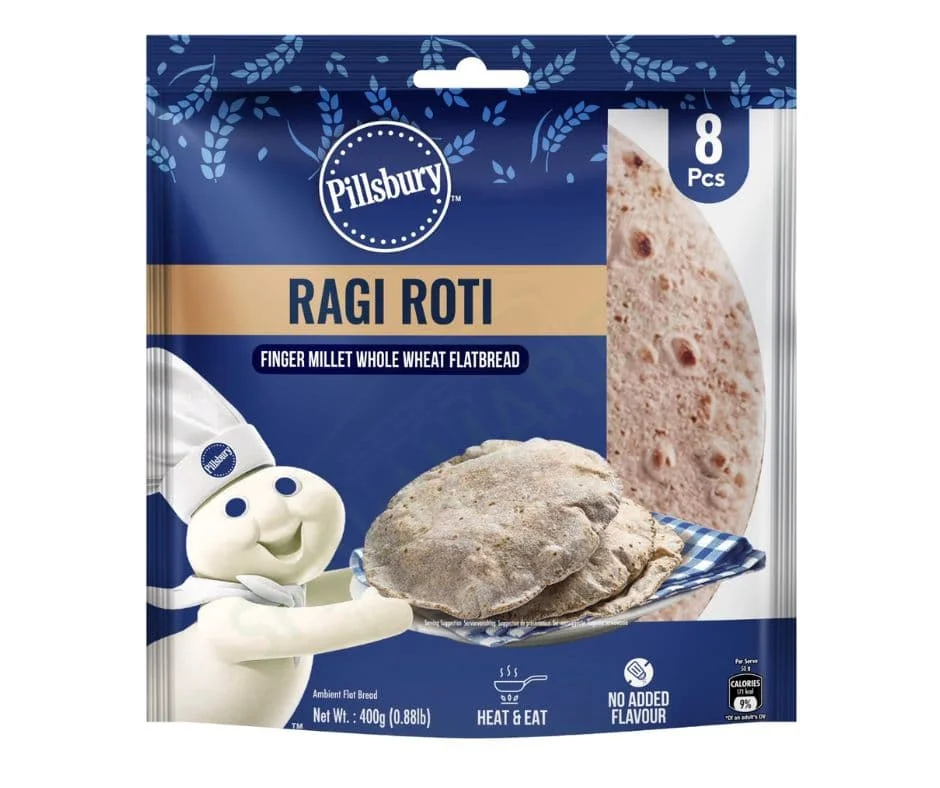 Pilsbury Roti - Ragi (8 Chapattis) 400g