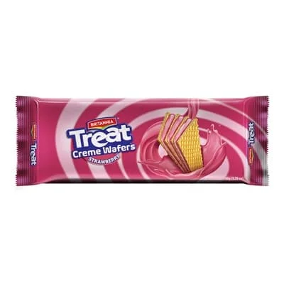 Britannia Treat Strawberry Creme Wafersp 24 x 150g