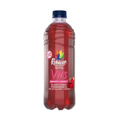 Rubicon Still Vitamin Water - Black Cherry/Pomegra 12 x 500ml