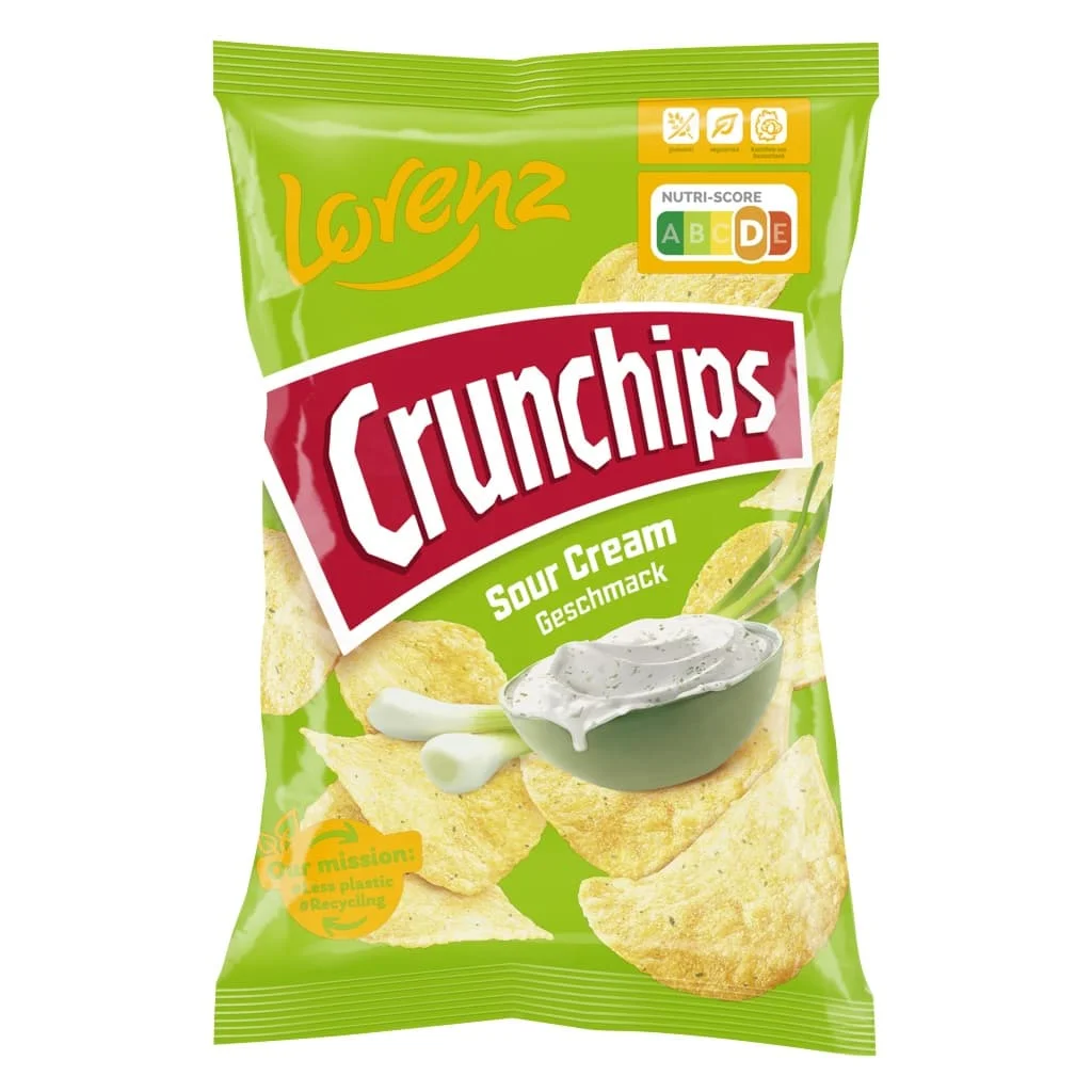 Lorenz Crunchip X-Cut Sour Cream 12 x 130g