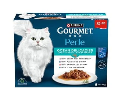 Gourmet Cat Single Serve Adult Seafood in Gravy 4 x 12x85g