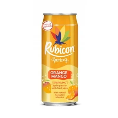 Rubicon Spring Cans - Orange Mango 12 x 330ml