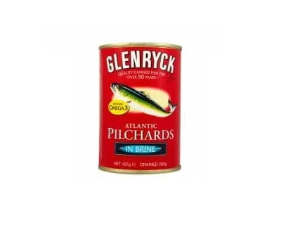 Glenryck Pilchards In Brine 12 x 425g