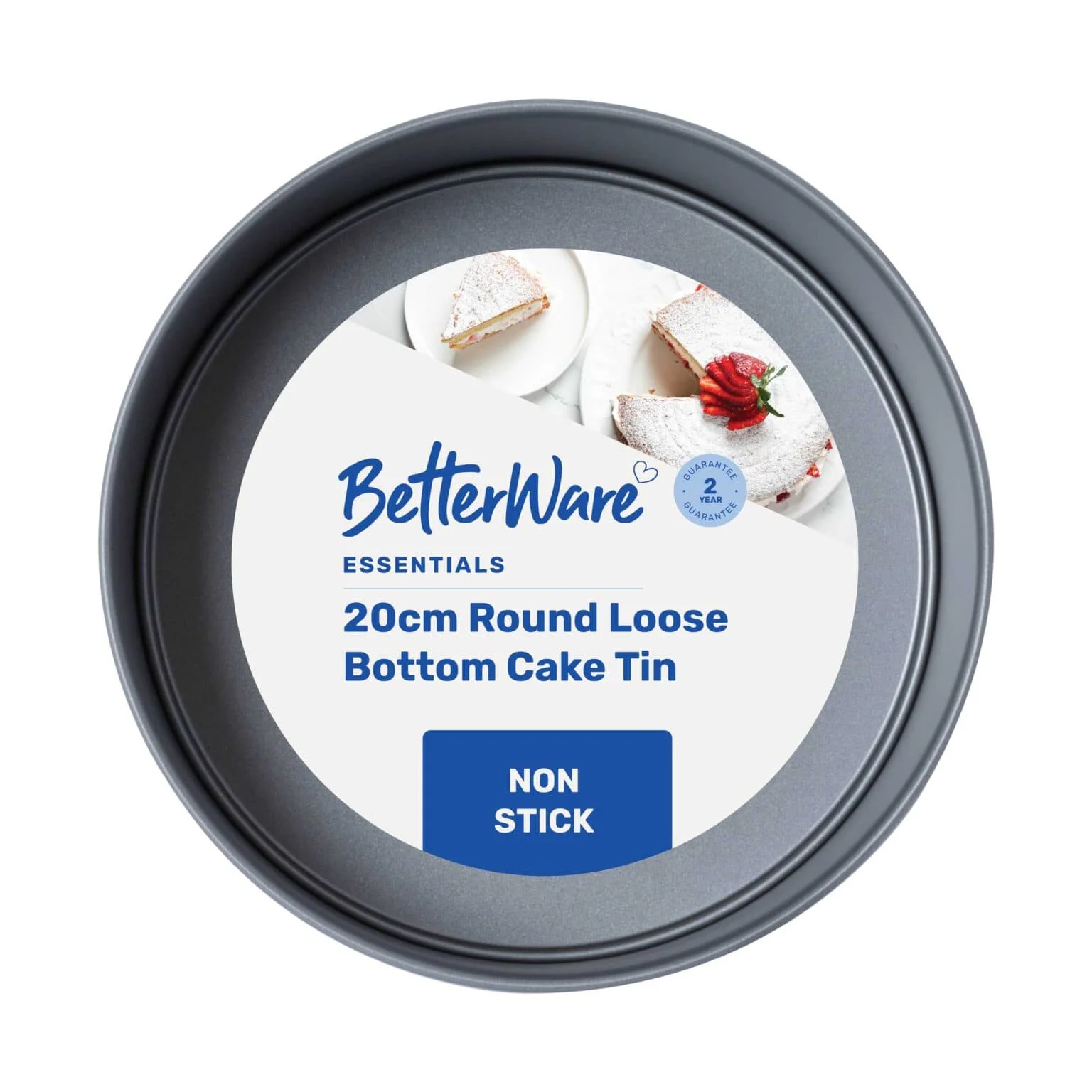 Betterware Non Stick Round Loose Bottom Cake Tins 20cm