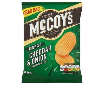 McCoys Chedder & Onion 26 x 45g