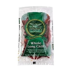 Heera Whole Long Chilli 20 x 50g