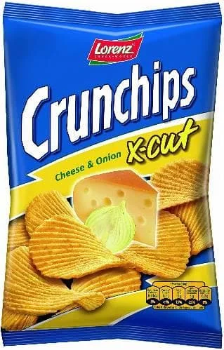 Lorenz Crunchip X-Cut Cheese & Onion 12 x 130g