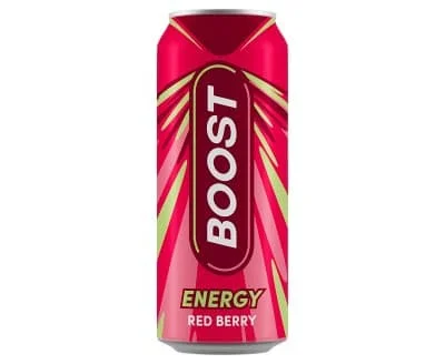 Boost Energy Can - Red Berry 12 x 500ml