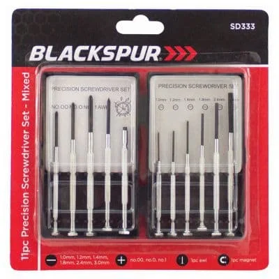 Blackspur Precision Screwdriver Set 11pcs