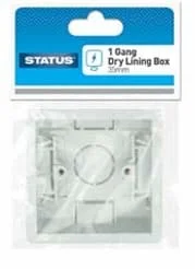 Status 1Gang Dry Lining Pattress Box Bag/HC 1s