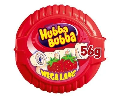 Hubba Bubba Strawberry Tape 12 x 56g