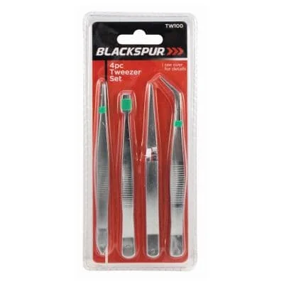 Blackspur Tweezer Set 4pcs