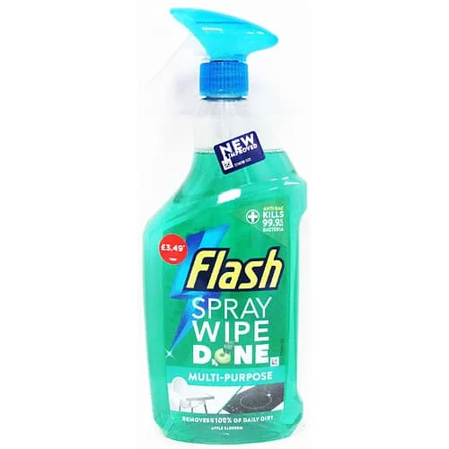 Flash Spray Wipe Done - Apple Blossom 10 x 800ml