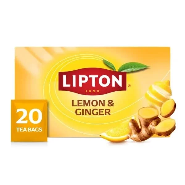 Lipton Lemon & Ginger Tea 4 x 20s
