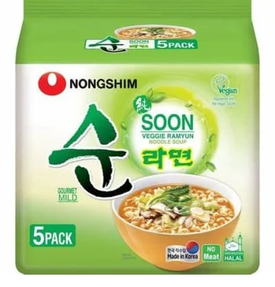 Nongshim Veggie Soon Ramyun Noodles 5s 560g