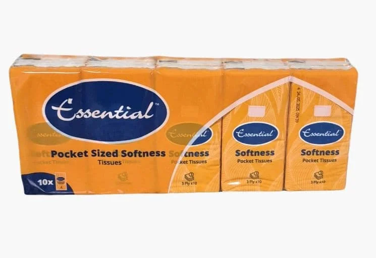 Essential Pocket Tissues 10s 30 x 10sx10pk