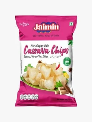 Jaimin Cassava Chips Himalayan Salt 6 x 100g