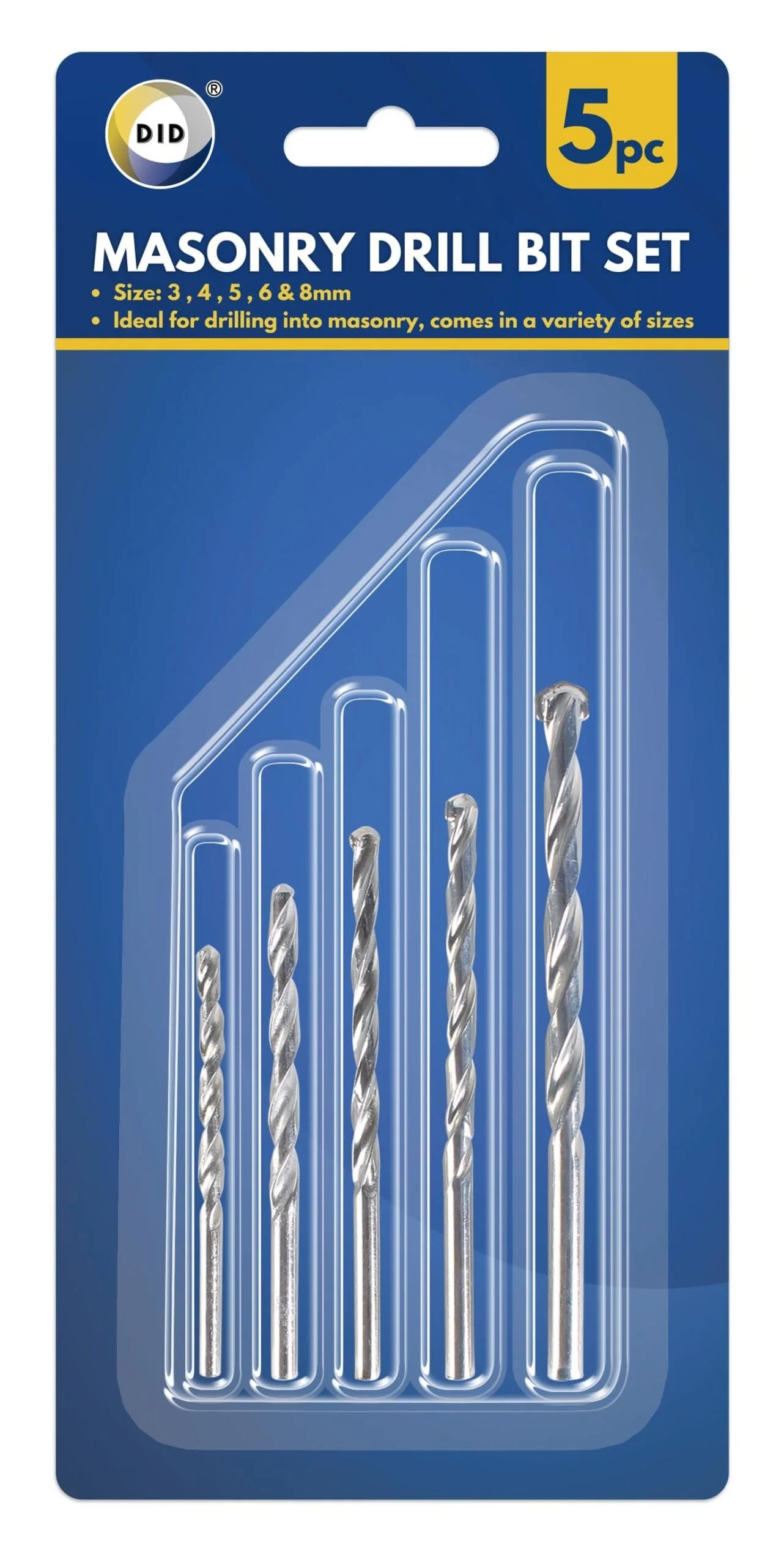 DID Drill Bit Set 5pc 1s