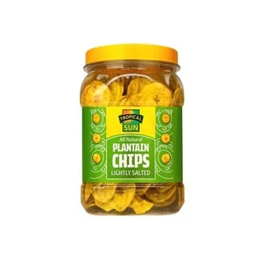 Tropical Sun Plantain Chips - Salted 6 x 450g
