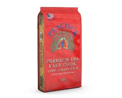Peacock Easy Cook Rice 20kg