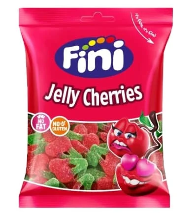 Fini Halal Fizzy Cherries Gummy Jellies 12 x 75g