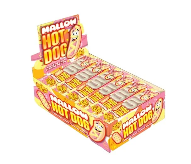 Candy Castle Mallow Hot Dog Strawberry Flavour 22gx24