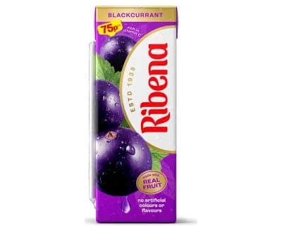 Ribena Blackcurrant 75p 24 x 250ml