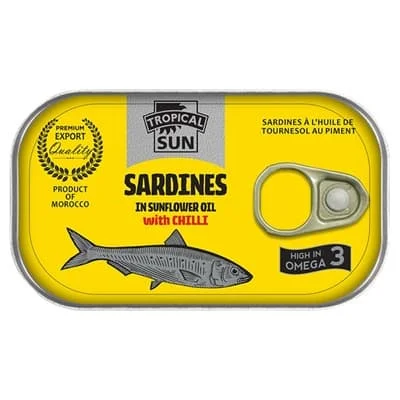 Tropical Sun Sardines In Chilli 12 x 125g