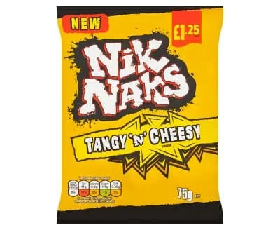 Nik Nak Tangy 'N' Cheesy Crisps 20 x 75g
