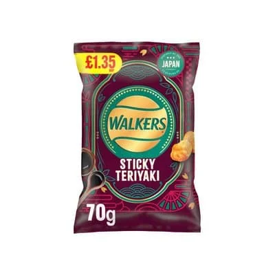 Walkers Sticky Teriyaki 18 x 70g