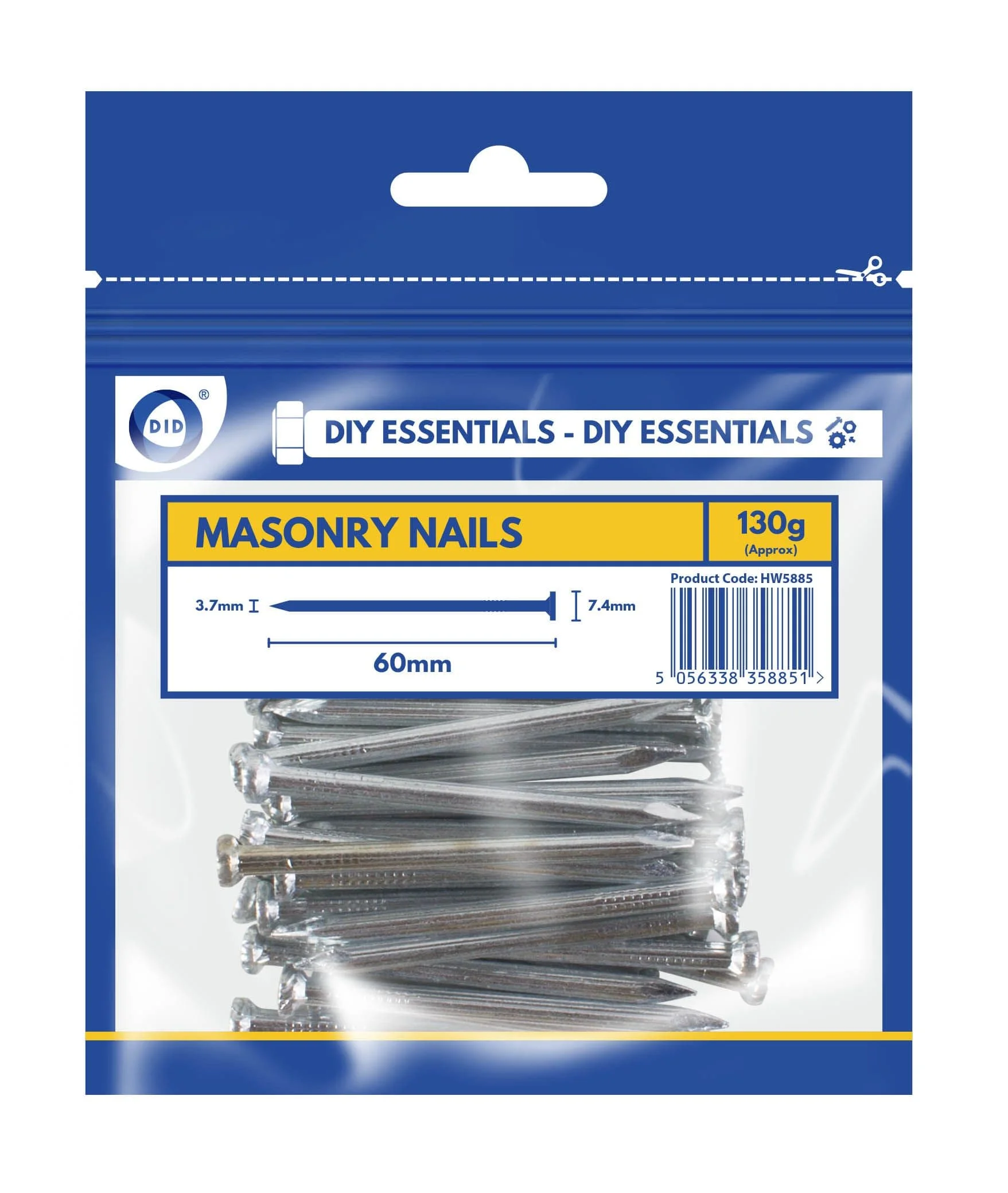 DID 60mm Masonry Nails 130g
