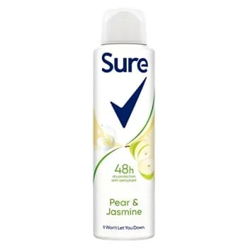 Sure AP Aerosol - Pear & Jasmine 6 x 150ml