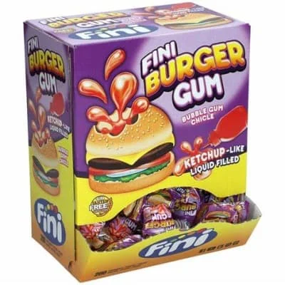 Fini Burger Bubblegum Displayp 200s