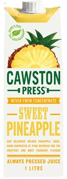 Cawston Press Sweet Pineapple Juice 8 x 1ltr