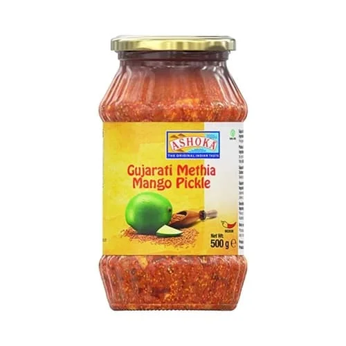 Ashoka Gujarati Methia Mango Pickle 2for3 6 x 500g