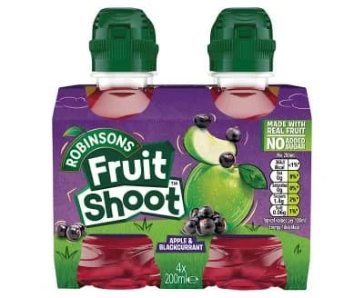 Fruit Shoot Apple & Blackcurrent NAS MP 6 x 4x200ml