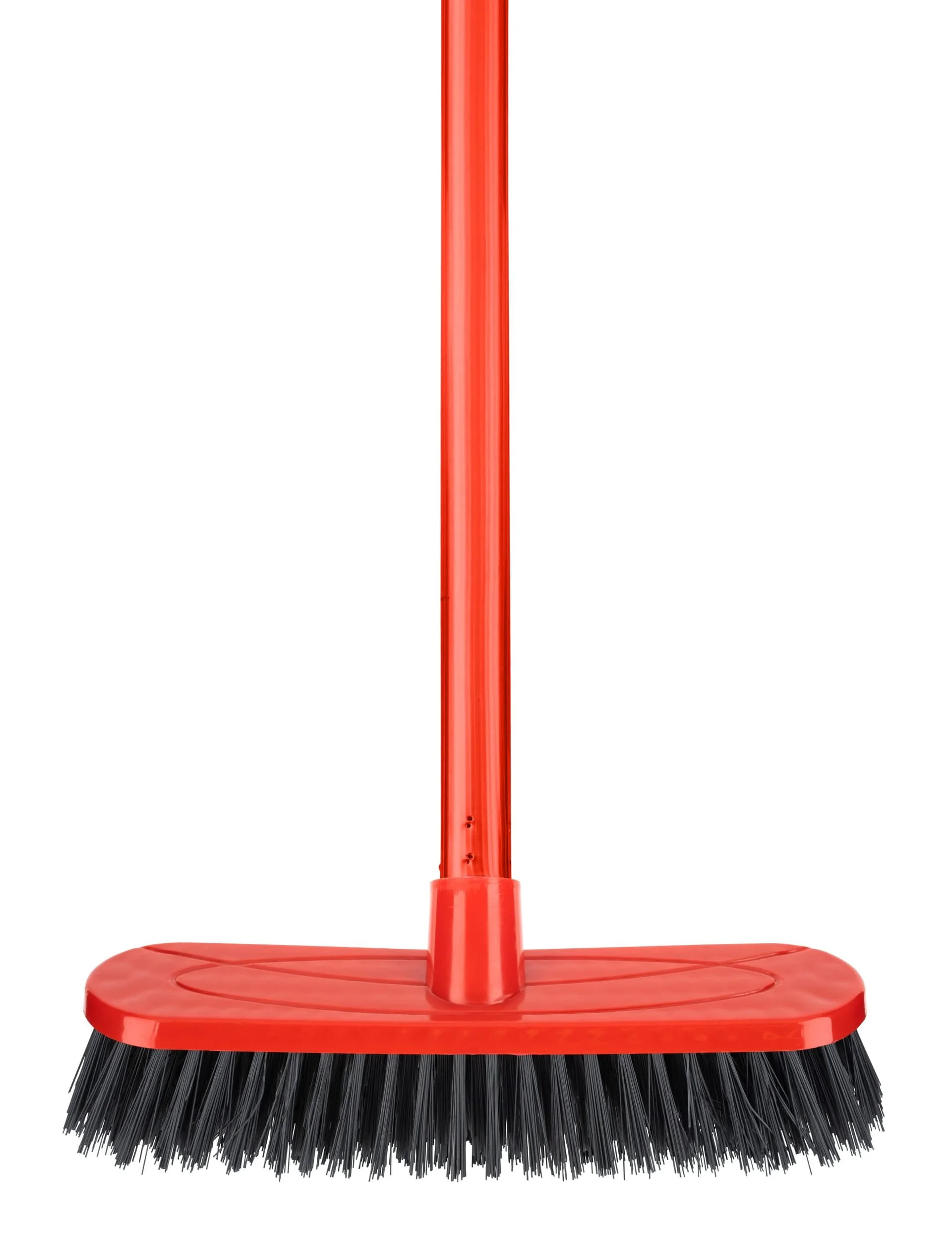 Zoom Red Hard Broom With Handle Single
