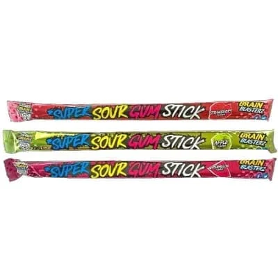 Brain Blaster Super Sour Gum Stick 30 x 22g