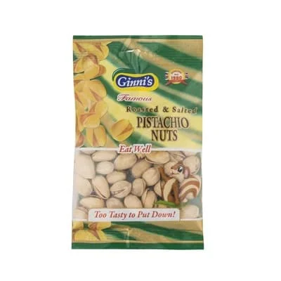 Ginni Rosted Salted Pistachio Nuts 10 x 100g