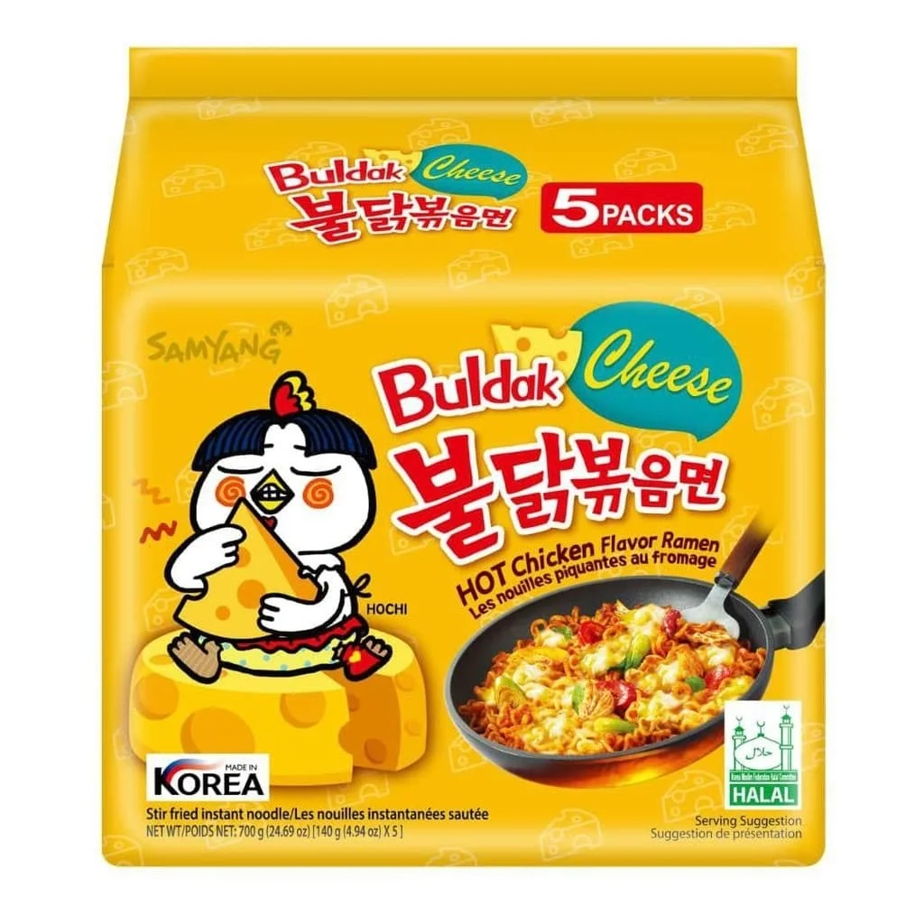 Samyang Cheese Hot Chicken Buldak Noodles 700g