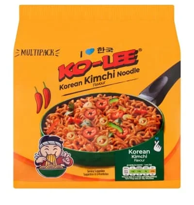 Ko-Lee Korean Noodles - Kimchi 6 x 4x70g