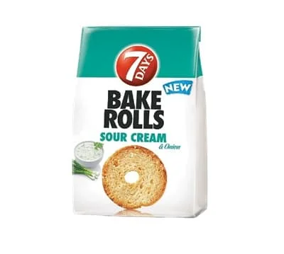 7 Days Bake Rolls Sour Cream & Onion 80g