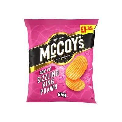 McCoys Sizzling King Prawn 20 x 65g
