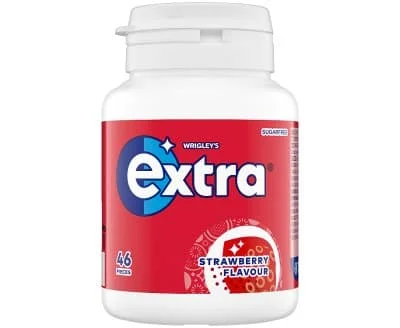 Wrigleys Extra Strawberry S/F Btl (46's) 6 x 64g