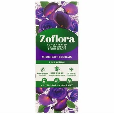 Zoflora Disinfectant - Midnight Blooms 12 x 500ml