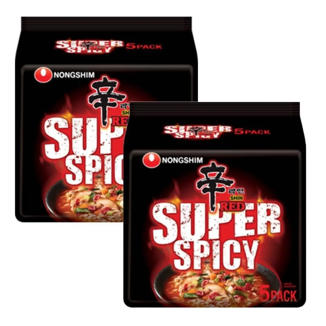 Nongshim Shin Red Ramyun Super Spicy 4+1 Free 600g