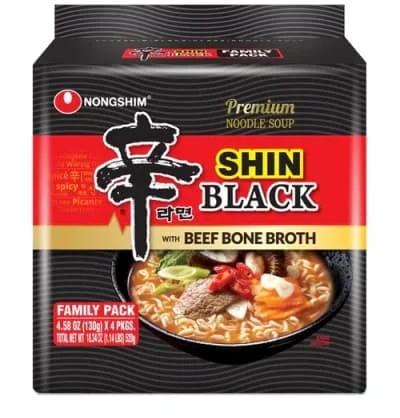 Nongshim Shin Ramyun Black Noodles 4pk 520g